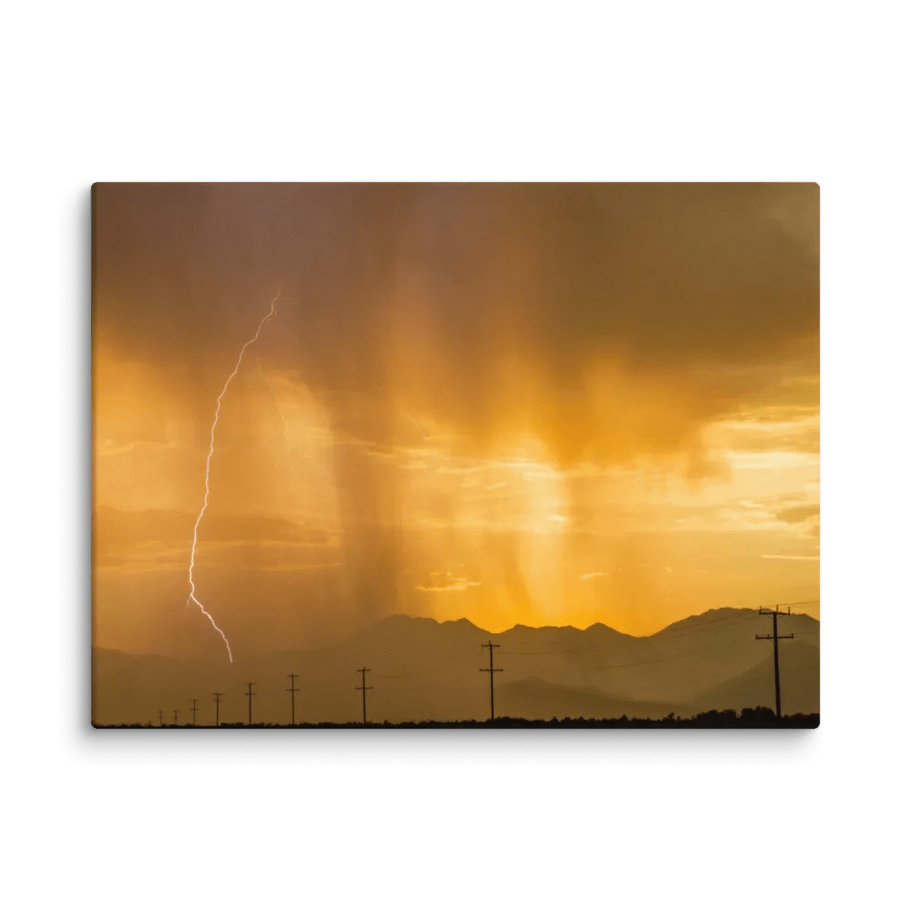 Canvas Print - Lightning at Sunset product image (1)