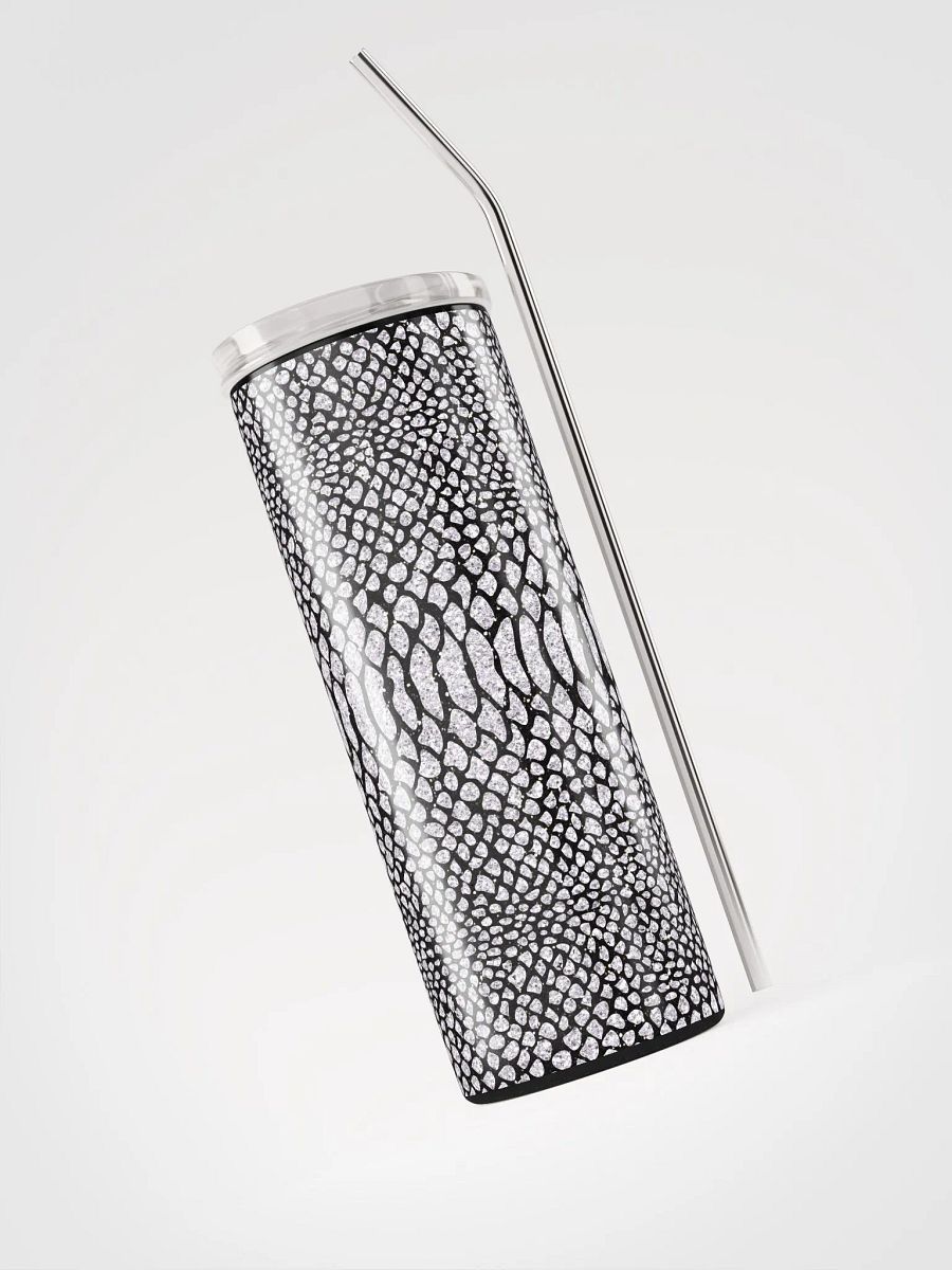 Embrace Exotic Elegance with our Snake Skin Stainless Steel Tumbler | Eco-Friendly 20 oz Tumbler with Reusable Straw product image (3)
