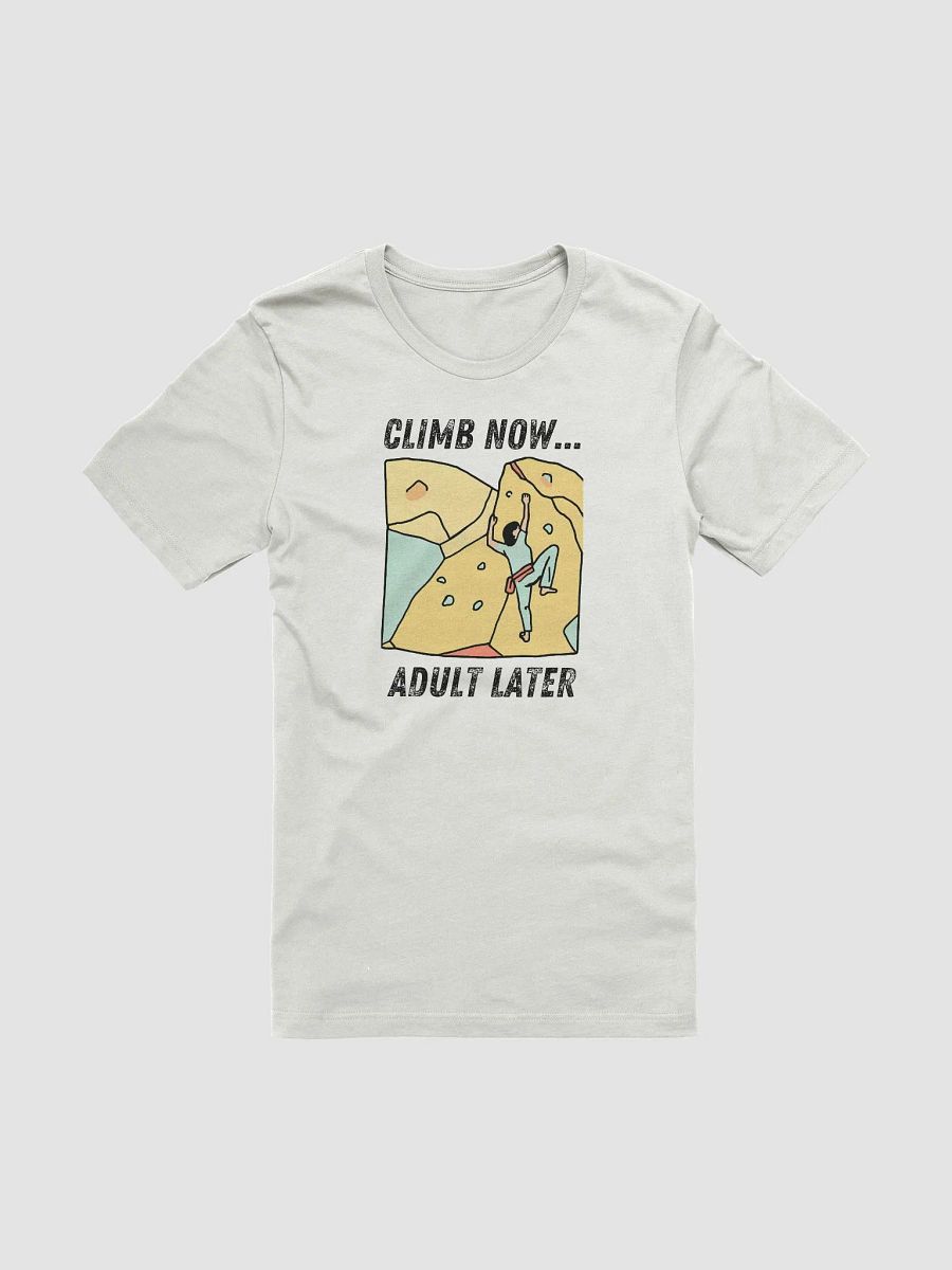 Climb Now...Adult Later - Climbing T-Shirt product image (1)