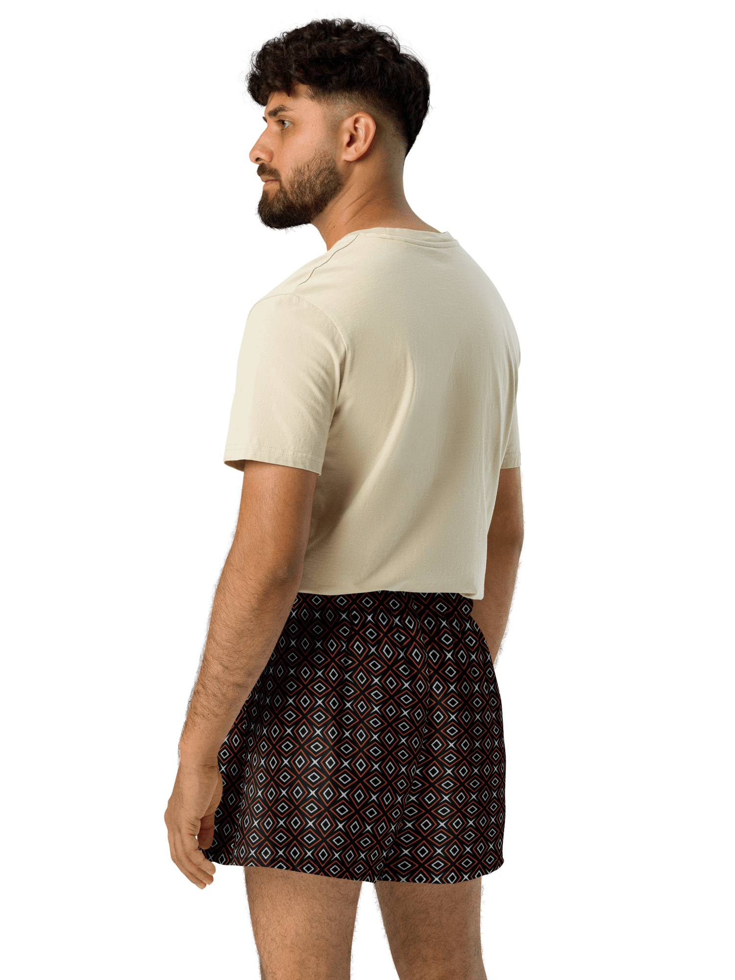 Diamond Dunes Geometric All Over Print Unisex Athletic Shorts product image (7)