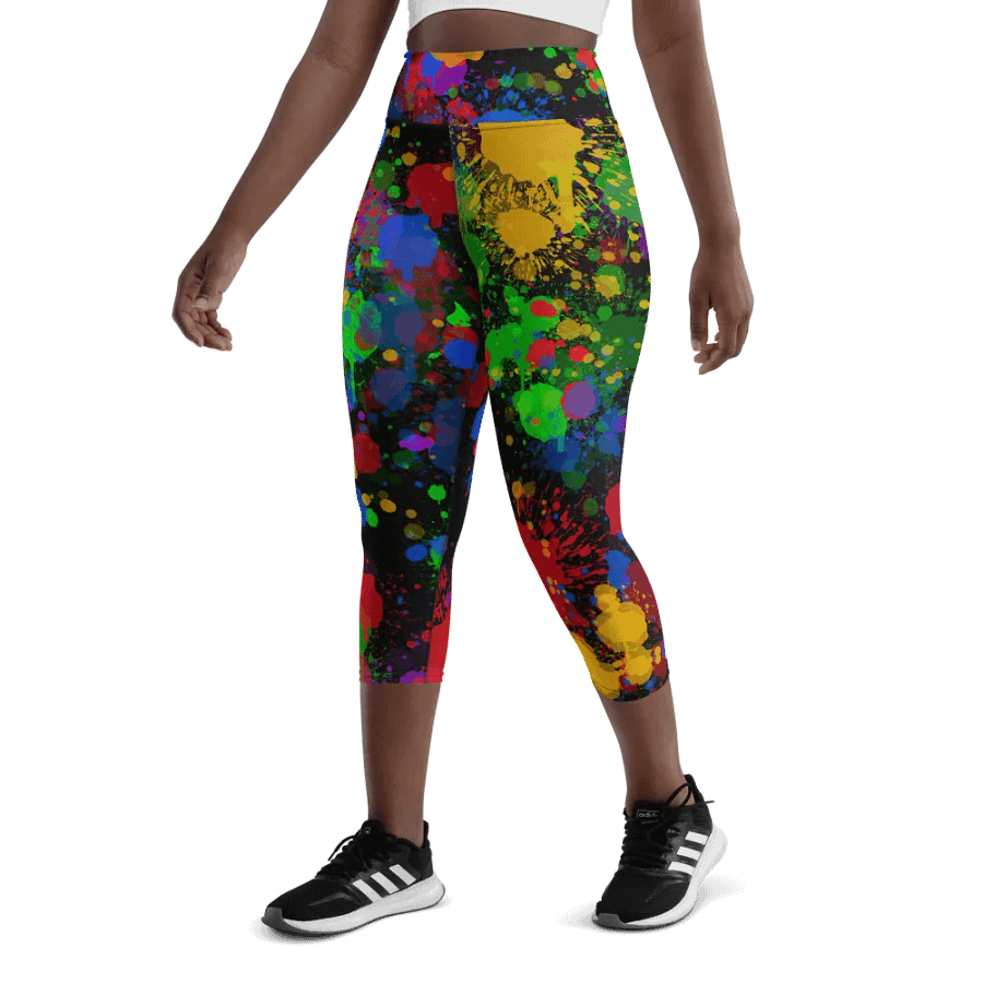 JokersVibe Graffiti Style Capri Leggings product image (5)