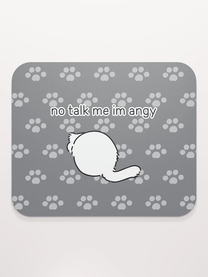 No Talk Manul Angy - Mousepad product image (2)
