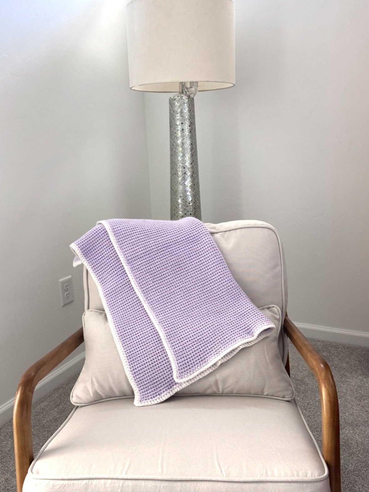 Waffle Weave Crochet Baby Blanket product image (6)