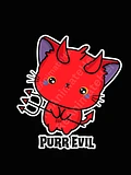 Purr Evil Sticker product image (1)