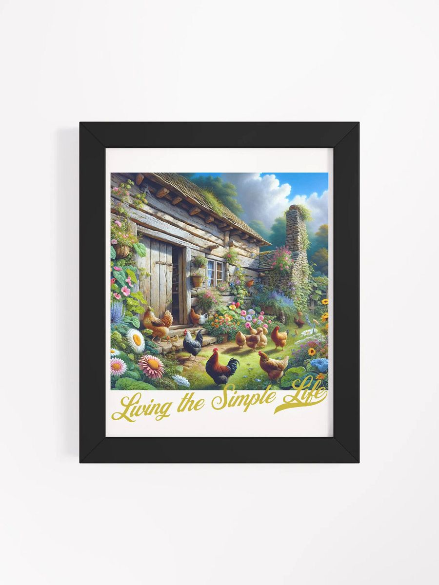 Living the Simple Life Framed Poster | Serene Living | Tranquil Life | Simple Joys Wall Art | Peace and Simplicity Decor | Serenity in Simplicity | Calming Wall Decor | Live Simply, Live Fully product image (4)