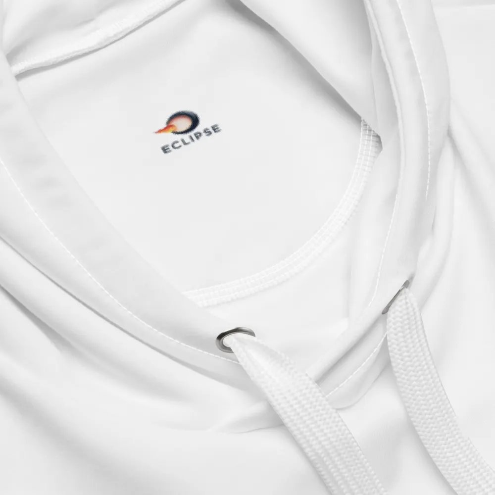 Eclipse Recycled Unisex Hoodie with Sun Design - White product image (4)