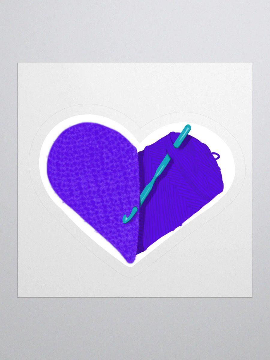 Crochet Love - Purple Sticker product image (2)