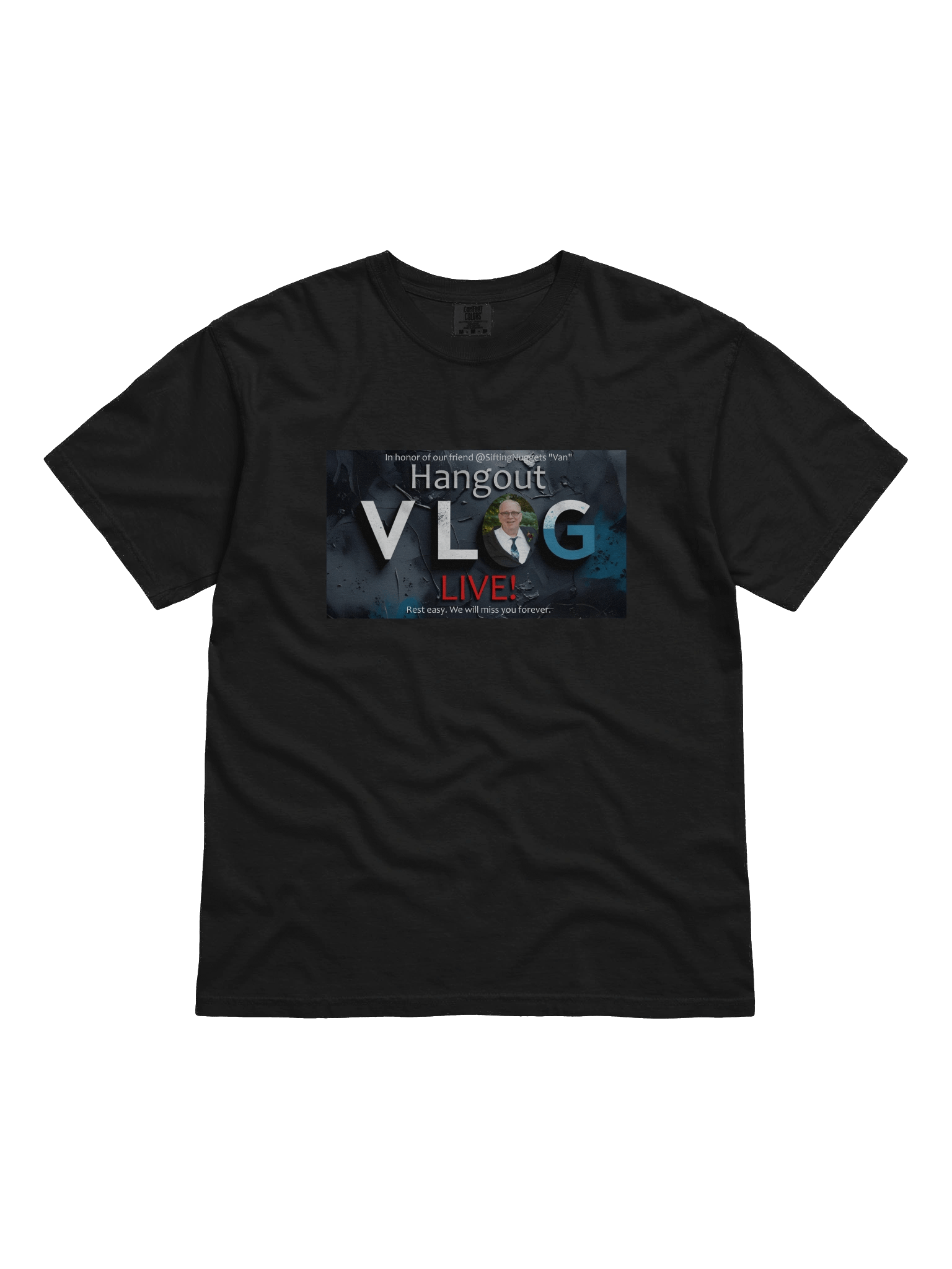 VLOG Hangout Live! T-Shirt - In memory of @SiftingNuggets product image (3)