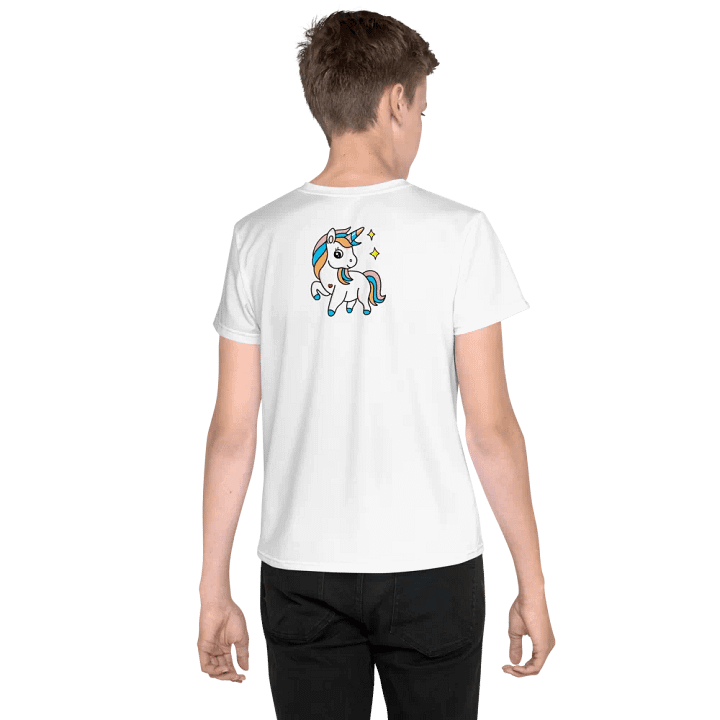 Whimsical Unicorn Dreams Youth T-Shirt product image (2)