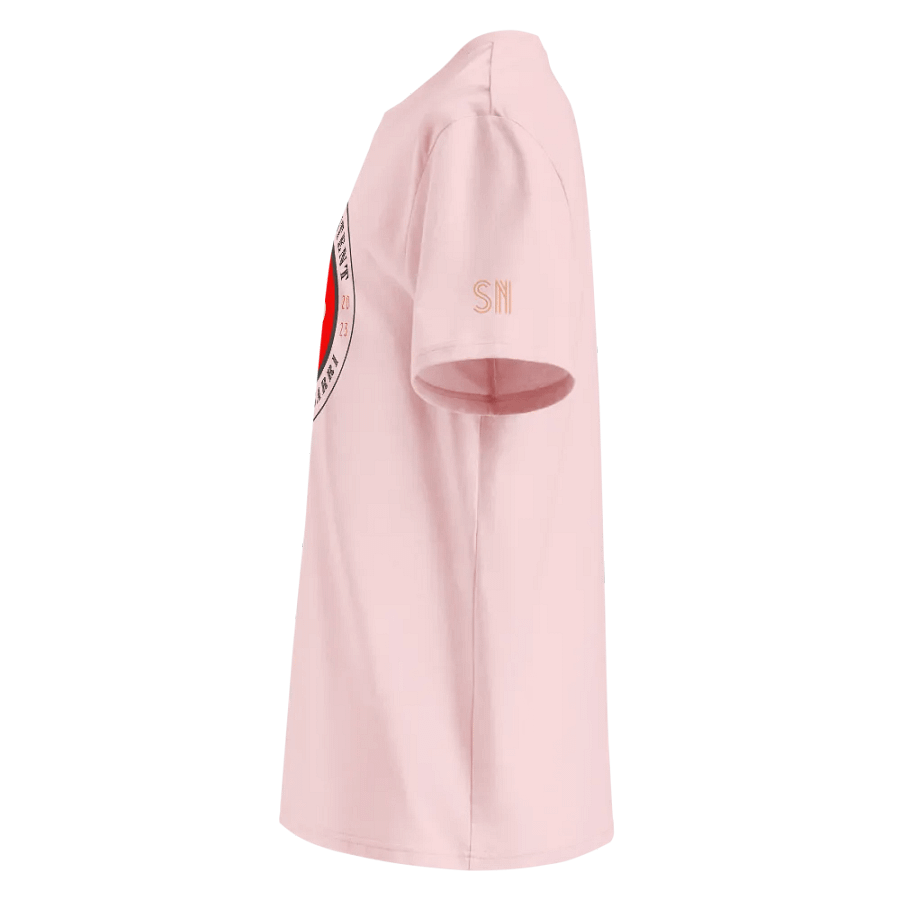 Love & Content Play Button Organic T-Shirt product image (27)