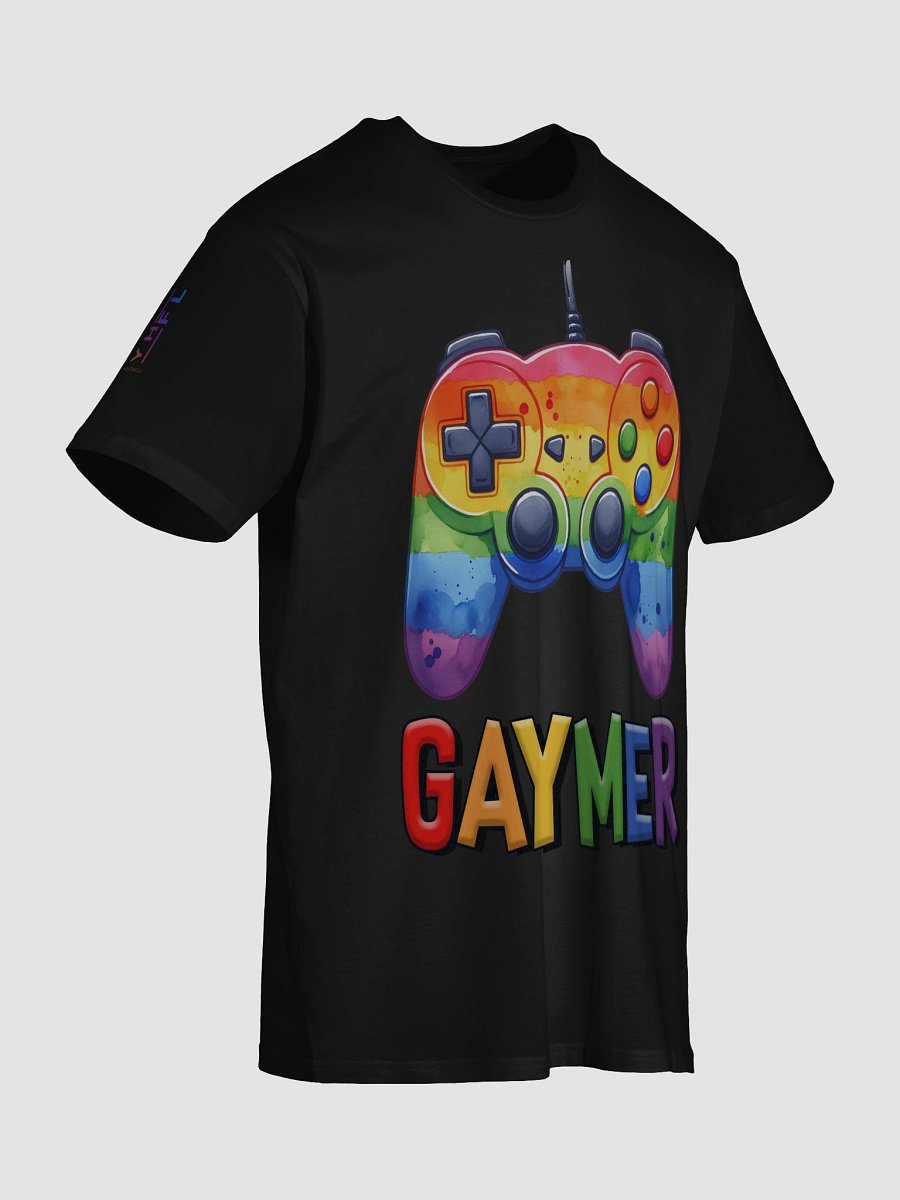 Rainbow Gaymer Video Game Controller T-Shirt product image (4)