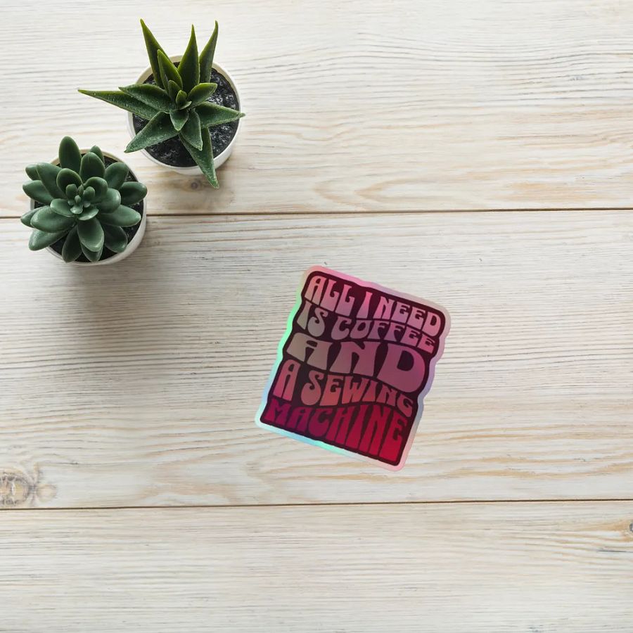 All I Need is Coffee and A Sewing Machine (Sticker) product image (7)