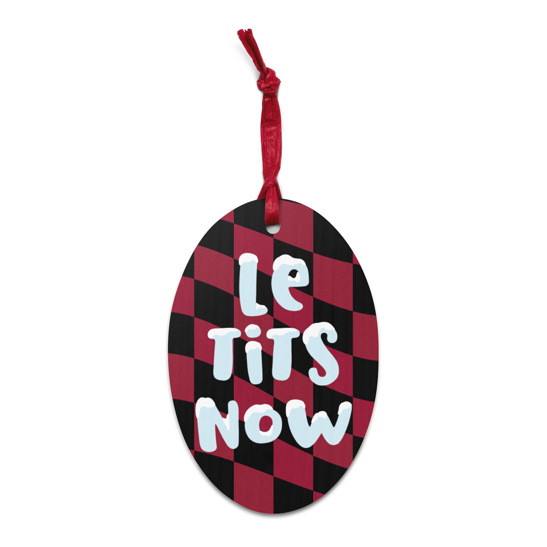 Checkered LeTitsNow Ornament product image (1)