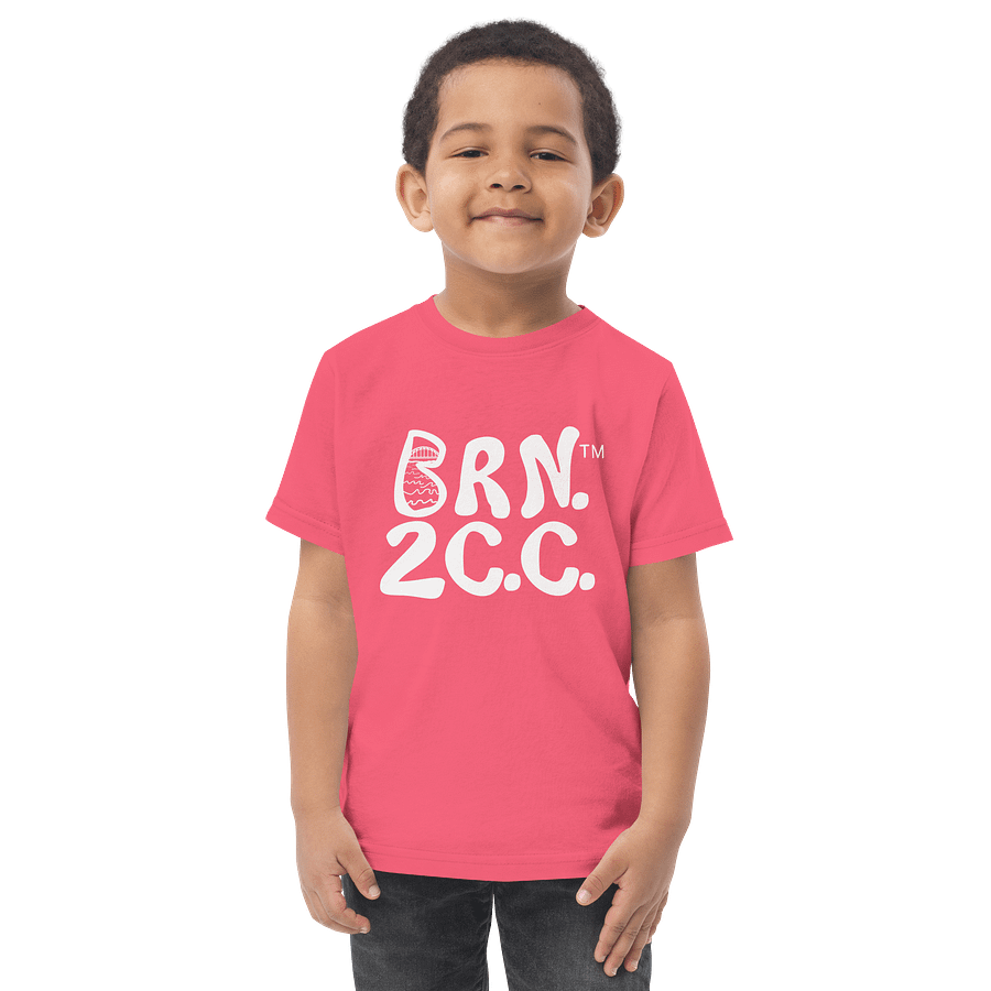 BRN.2C.C.™/BOURNE to Cape Cod™ | DTG Vintage Print | Toddler T-Shirt | Coastal Jersey Tee for Littles | White Logos product image (2)