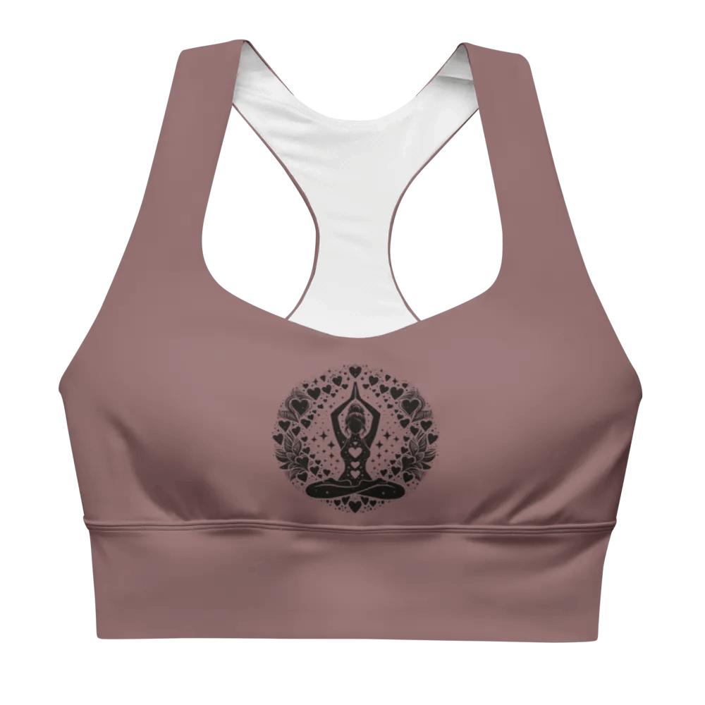 Purple Lotus Longline Sporty Bra product image (2)