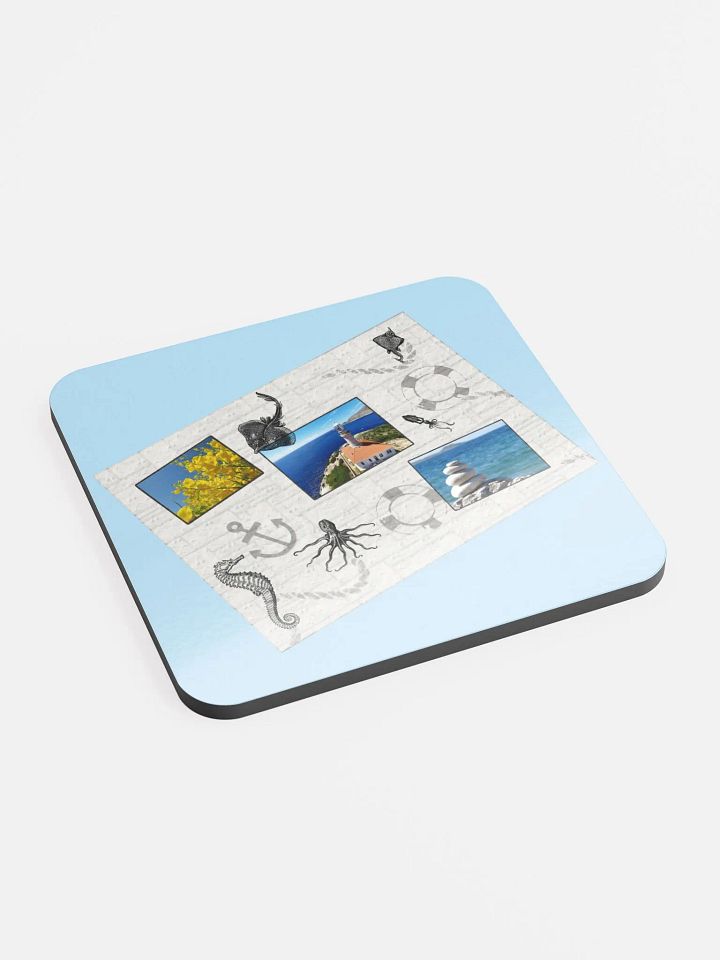 Sea style (art by Dina R.) photoshop - Glossed Cork Coaster product image (2)