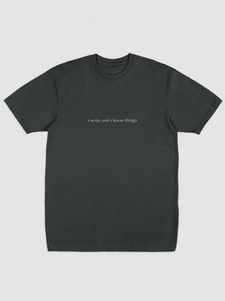 I Write Embroidered Crewneck T Shirt product image (2)