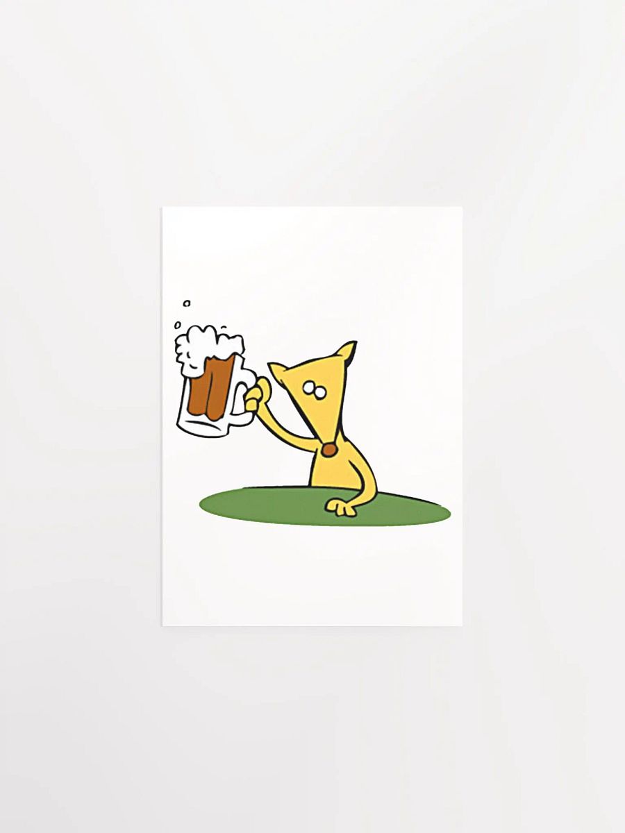 Frameless Poster Dog w/Beer product image (14)