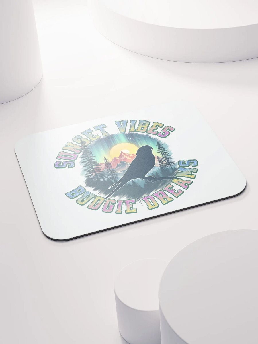 Sunset Vibes Budgie Dreams Mouse Pad product image (4)