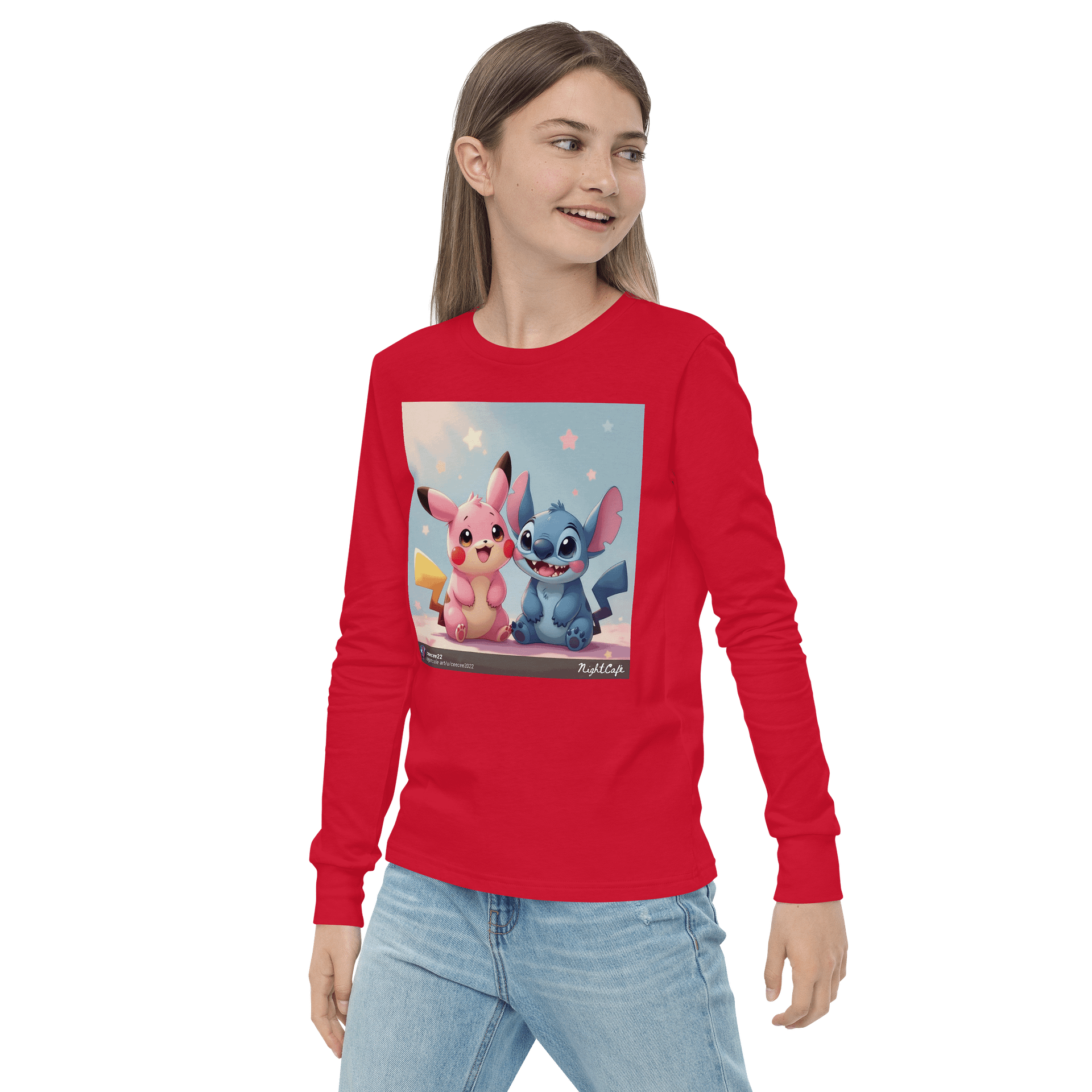 Dreamy Creatures Youth Long Sleeve T-Shirt product image (3)