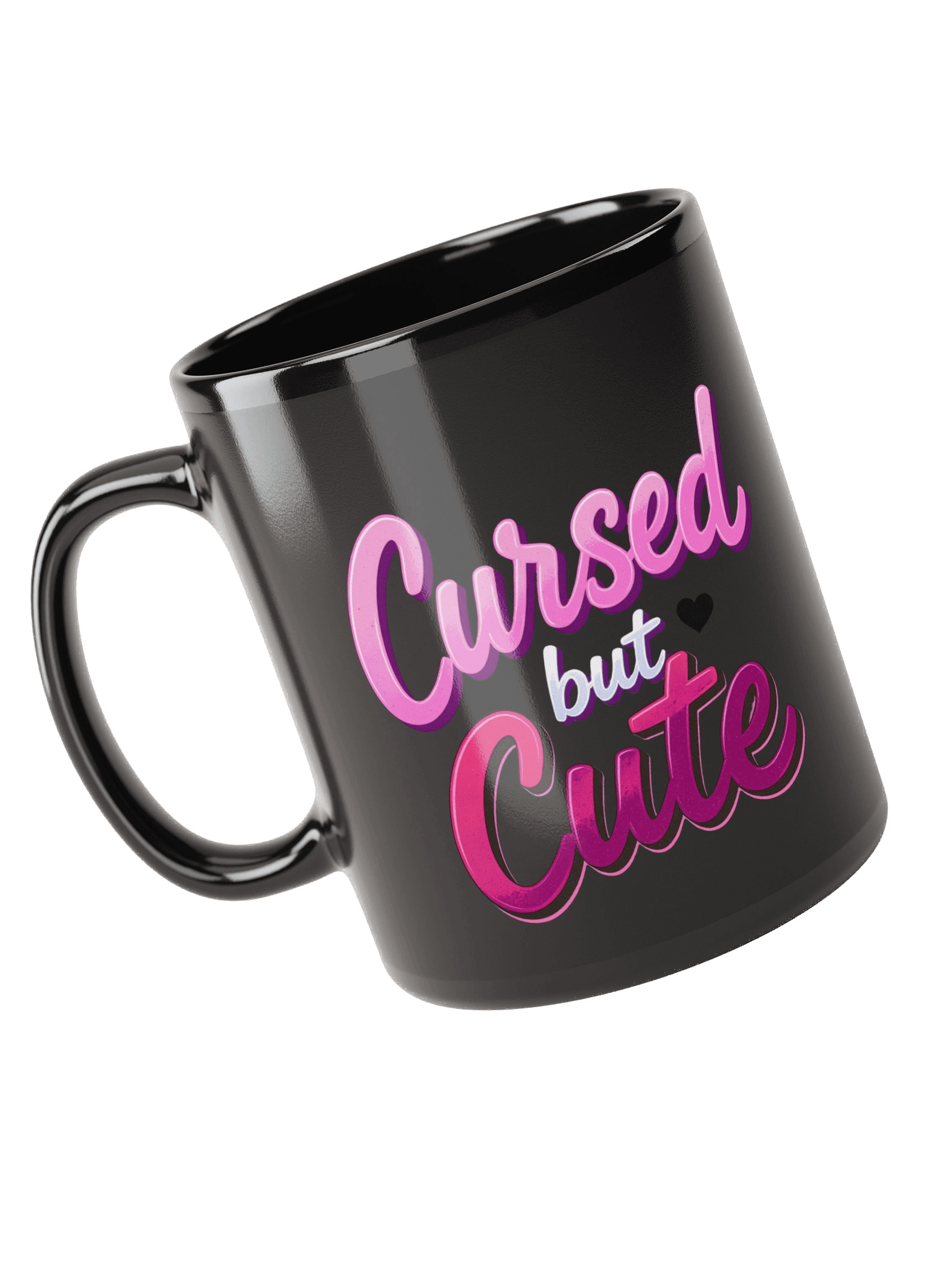 Cursed but Cute - Black Mug product image (5)