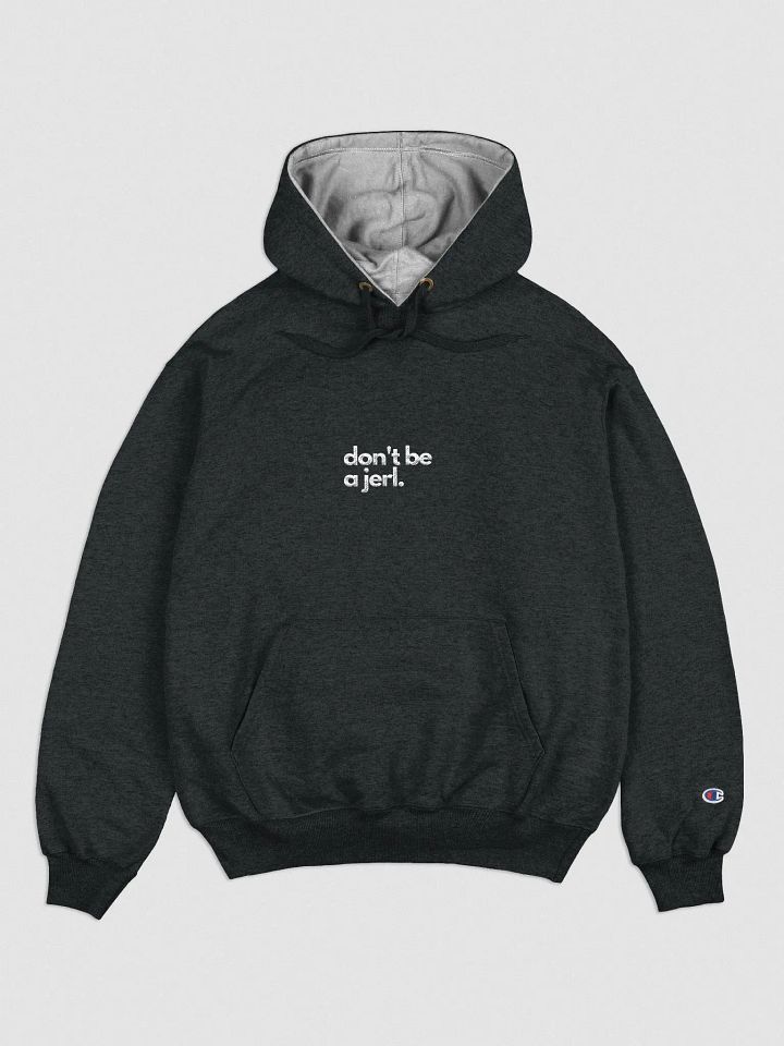 Dont be a jerl - Hoodie - Embroided in white product image (1)