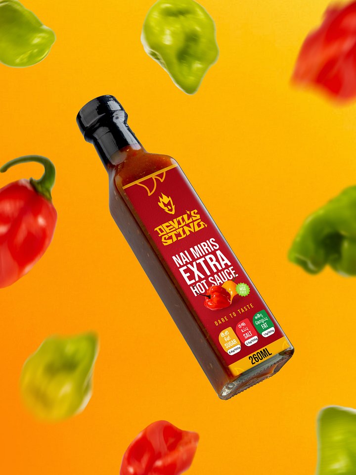 Devil's Sting Nai Miris Extra Hot Sauce | Scotch Bonnet Extra Hot Sauce product image (1)
