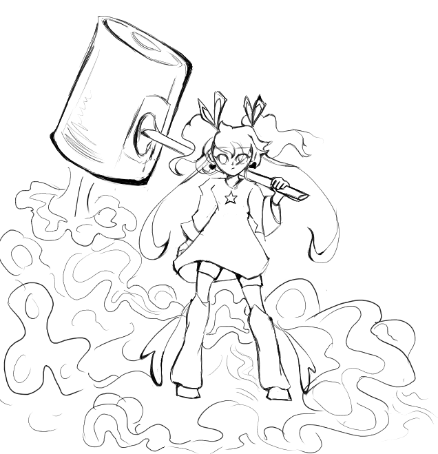 Linework Sketch Commission product image (1)