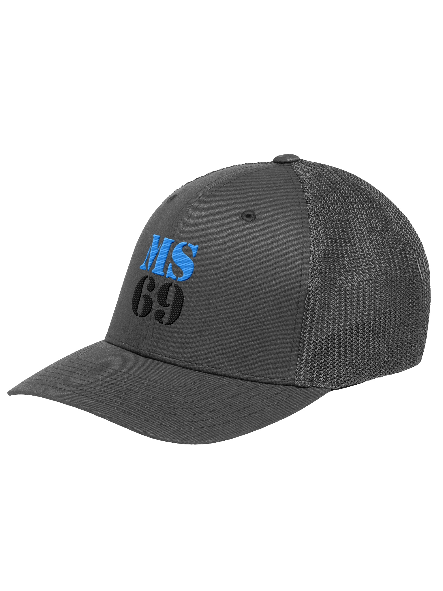 MS69 - Flexfit Trucker Hat Blue/Black product image (2)
