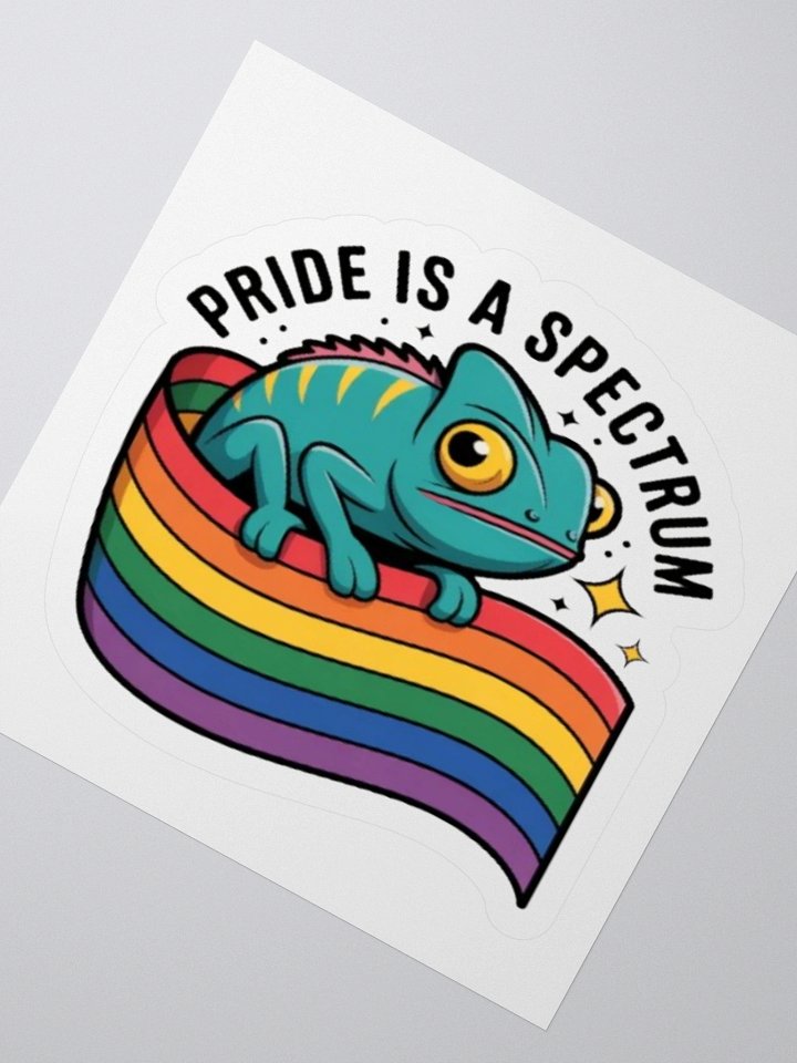 Pride Chameleon Sticker - Exclusive Vinyl Design Celebrating Spectrum product image (2)