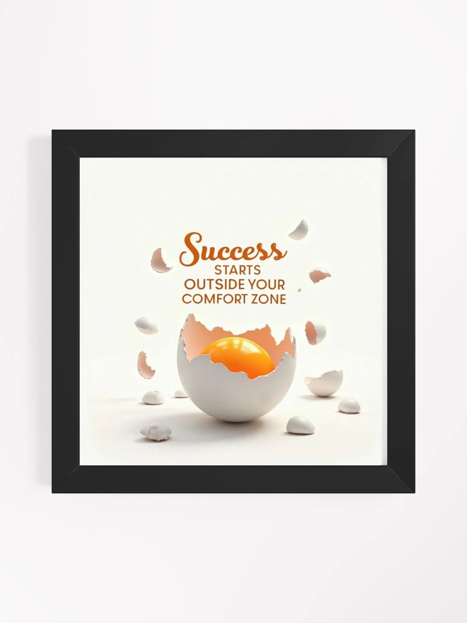 Comfort Zone Cracked Egg Framed Poster product image (1)