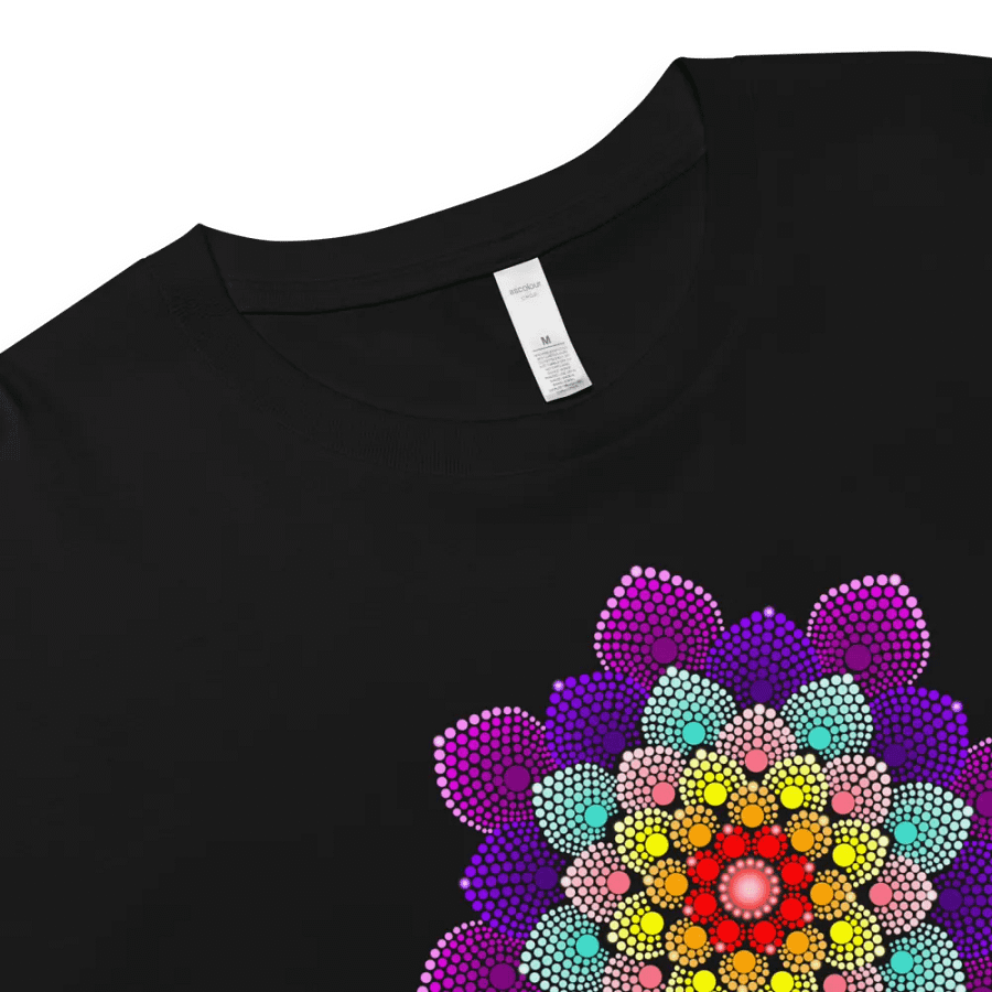 Colorful Dot Mandala Women's Crop Top product image (4)