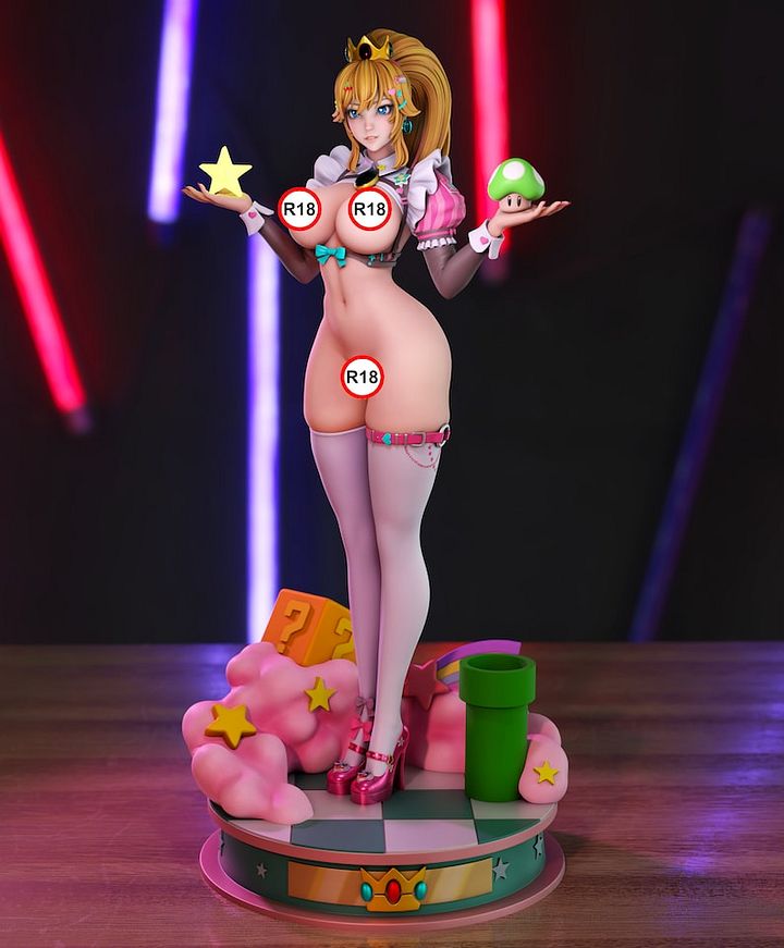 3D Printed: Peach Maid Statue NSFW product image (1)