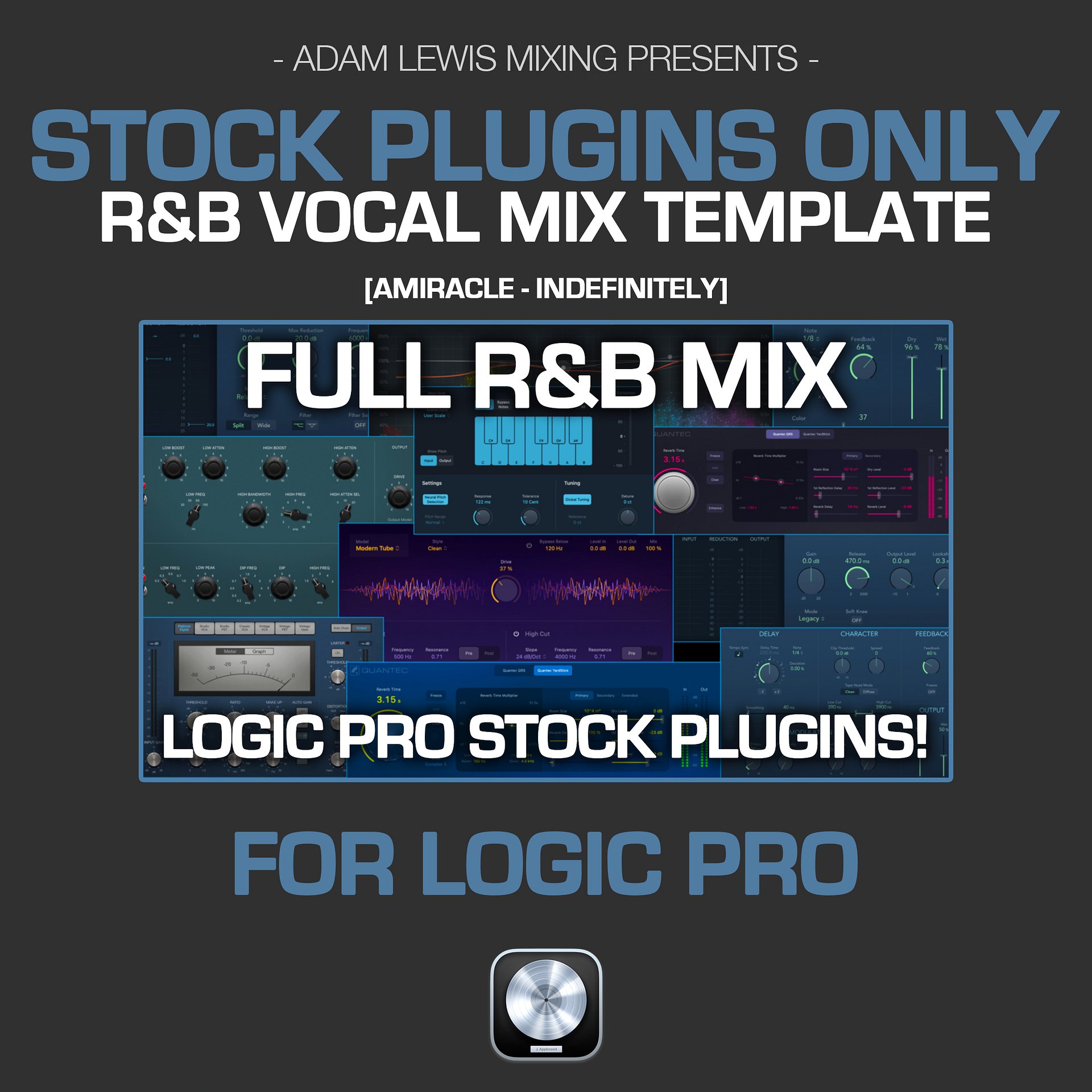 ALM R&B Vocal Mix Template #4 (Logic Pro Plugins Only) product image (1)