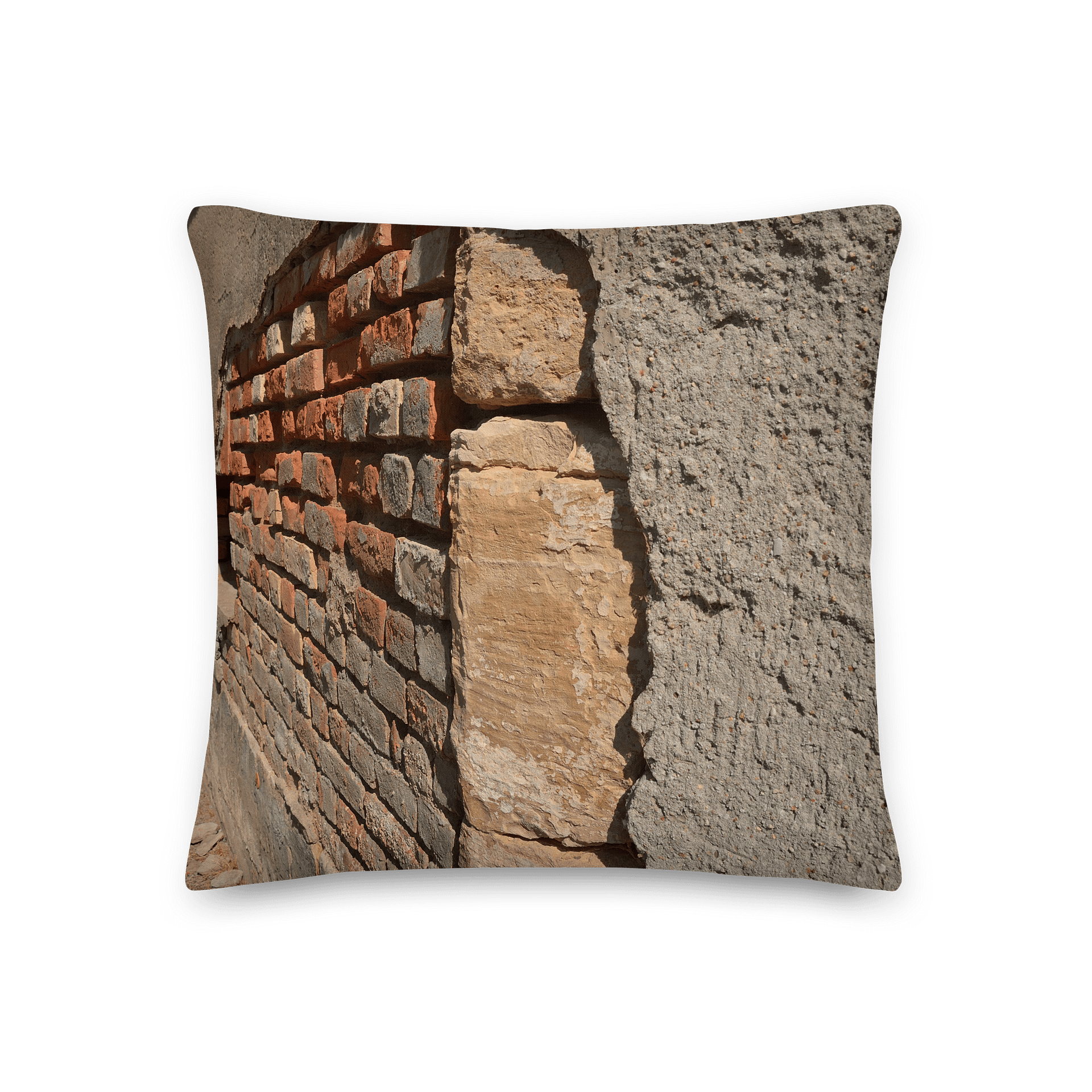 Premium-Kissen - Beschädigte Steinwand product image (2)