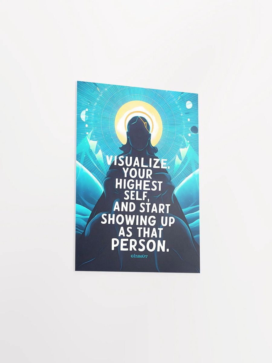 Visualize Your Highest Self - Motivational Quote Poster product image (9)