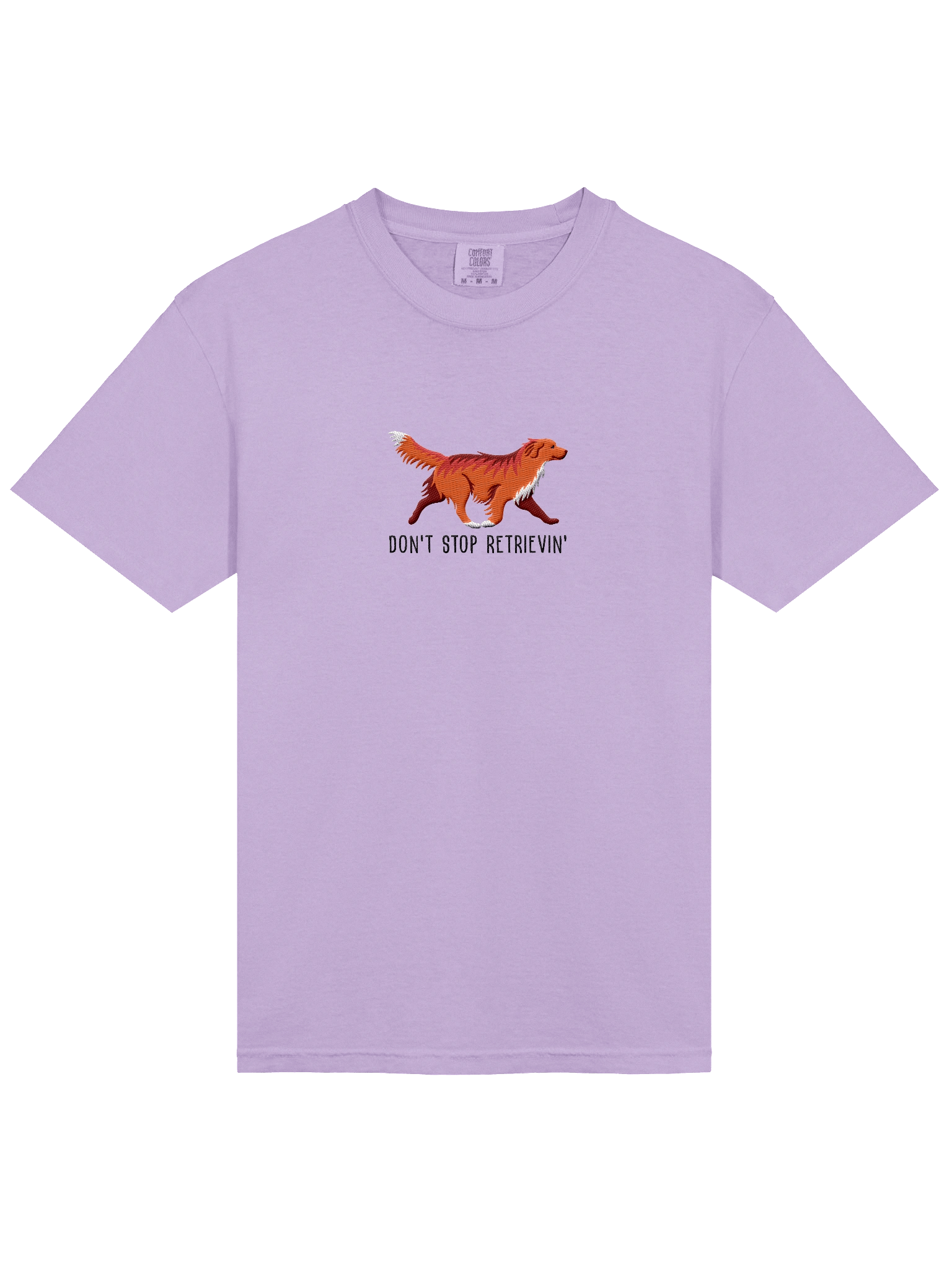 Don't Stop Retrievin' T-Shirt(Embroidered) of a Nova Scotia Duck Tolling Retriever(Red) product image (33)