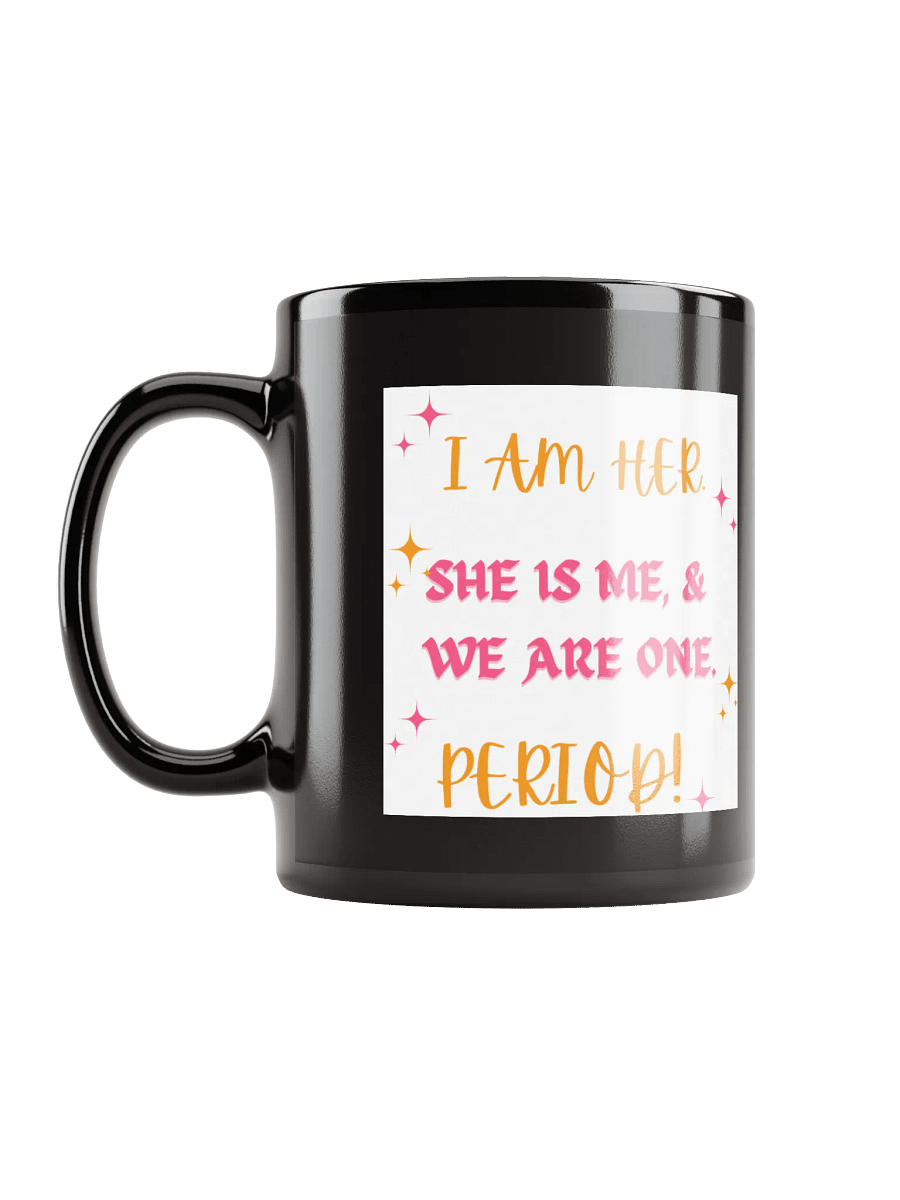 MQB's Empowerment Affirmation Black Glossy Mug product image (12)
