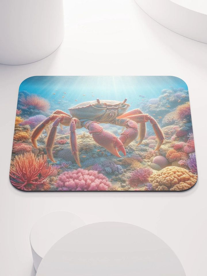 Reef Crab Adventure Mouse Pad | AI Design product image (1)