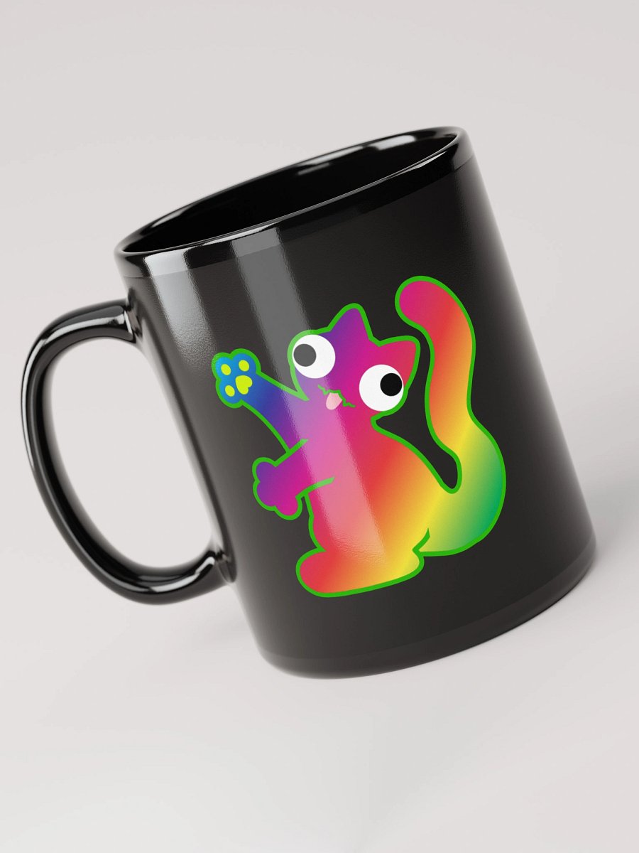 Black Mug - Rainbow DerpCat II product image (5)