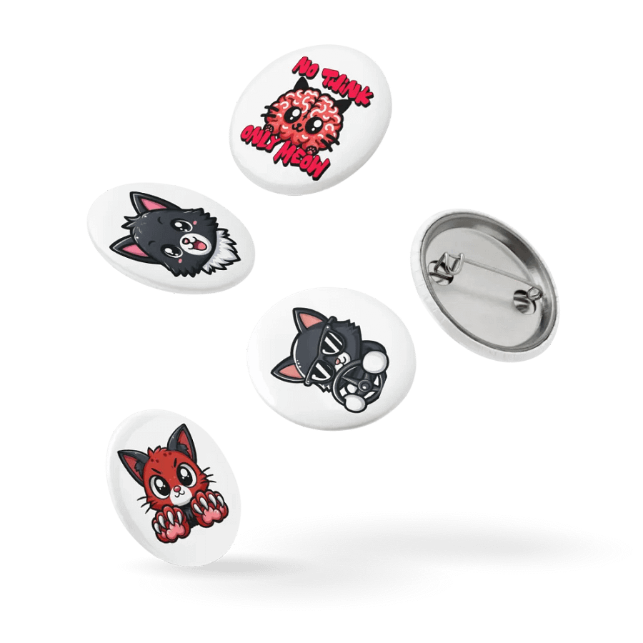 Kitty Kat badge set product image (14)