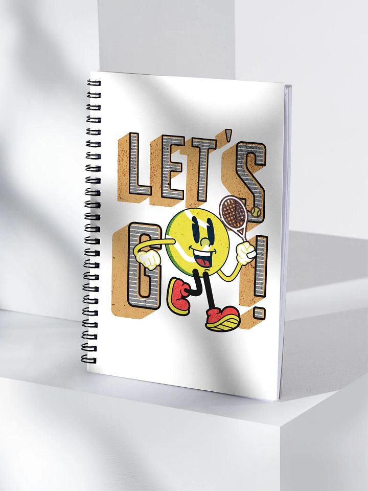 Lets Go Mascot Tennis Ball Spiral Notebook product image (1)