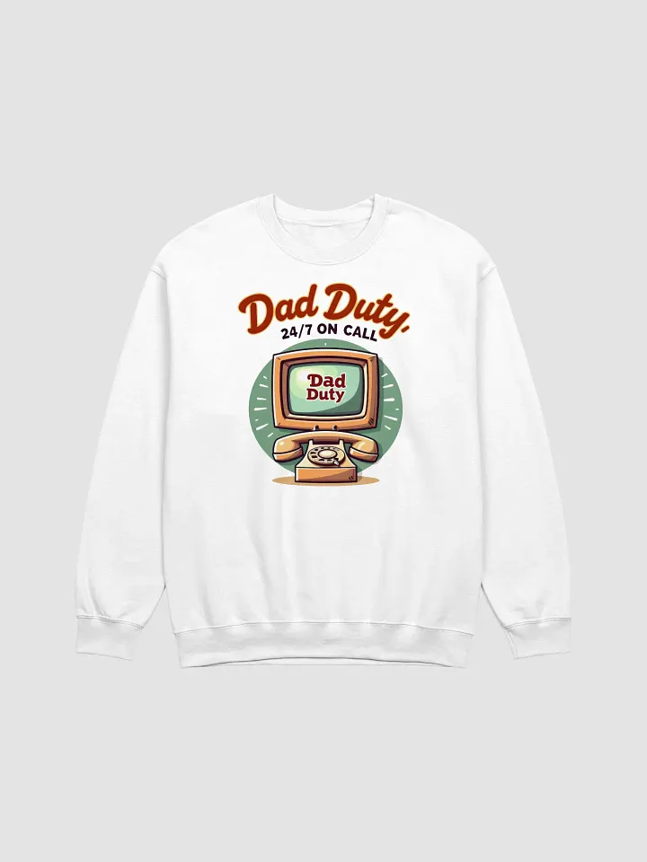 Retro Dad Duty 24/7 Sweatshirt product image (2)
