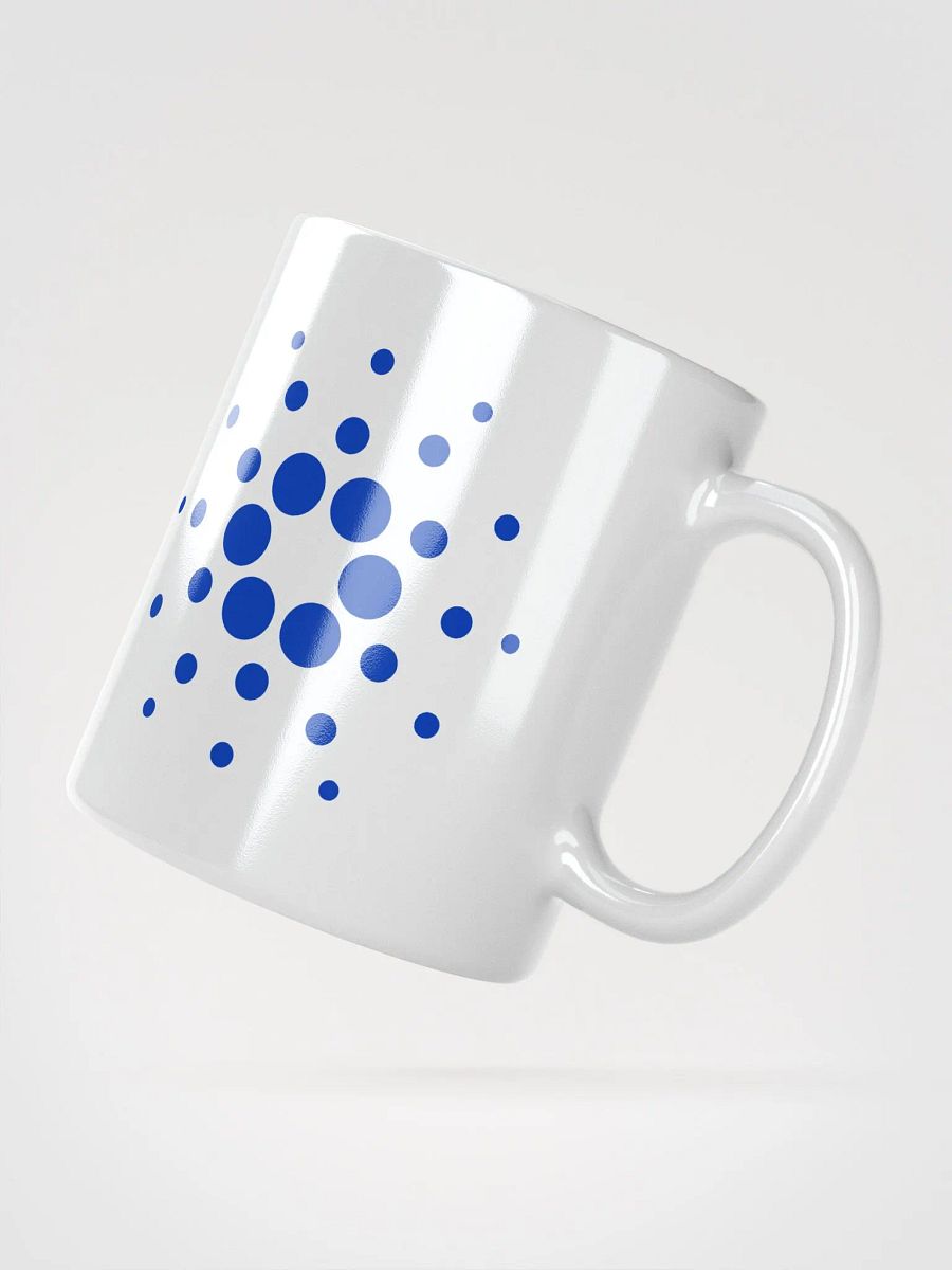 Cardano Logo White Glossy Mug product image (3)