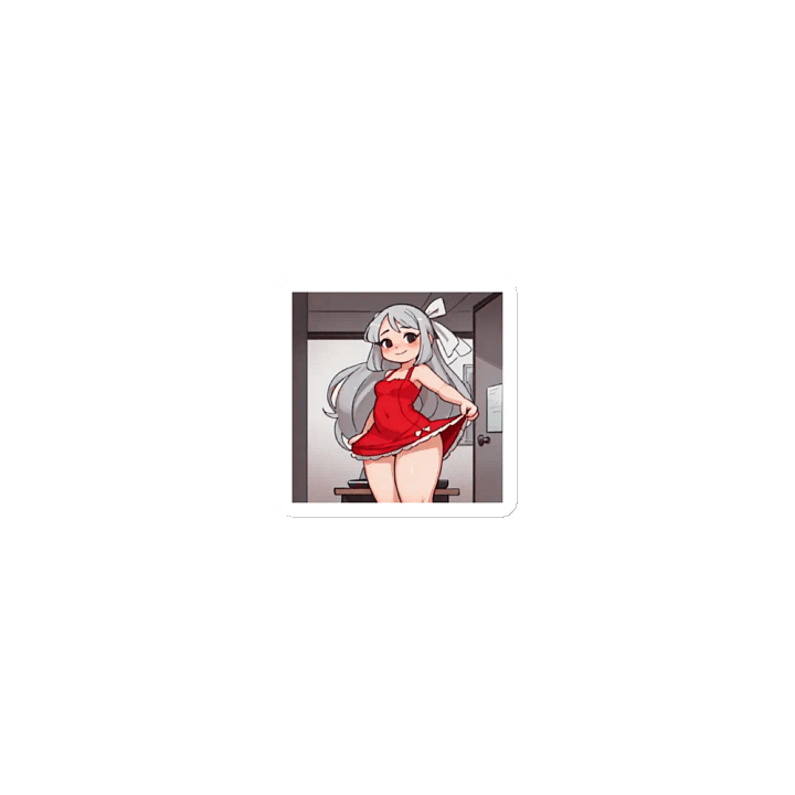 Charming Red Dress Die-Cut Magnets product image (1)
