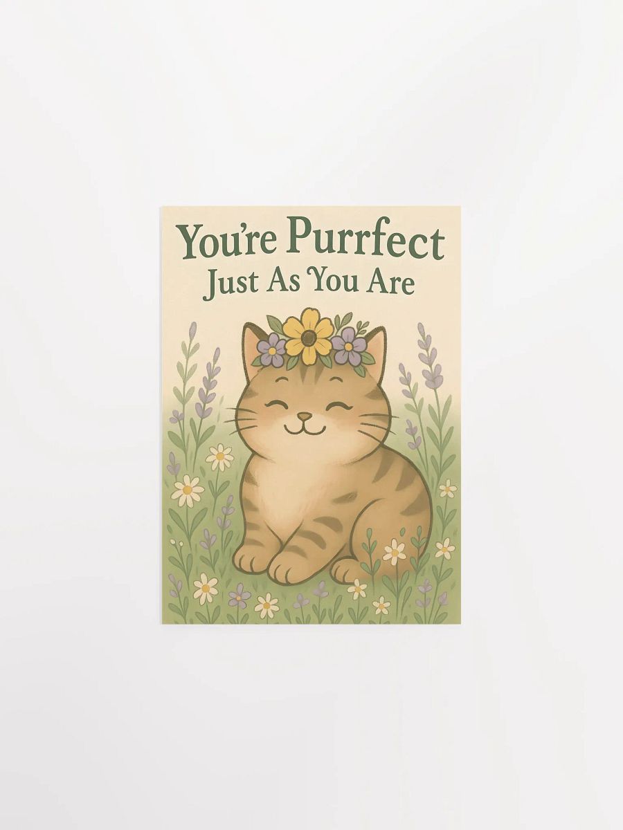 Purrfect Cute Cat Motivational Poster product image (3)