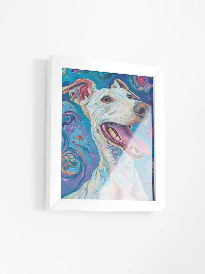 Whimsical Dog Smile - Framed Matte Poster product image (2)