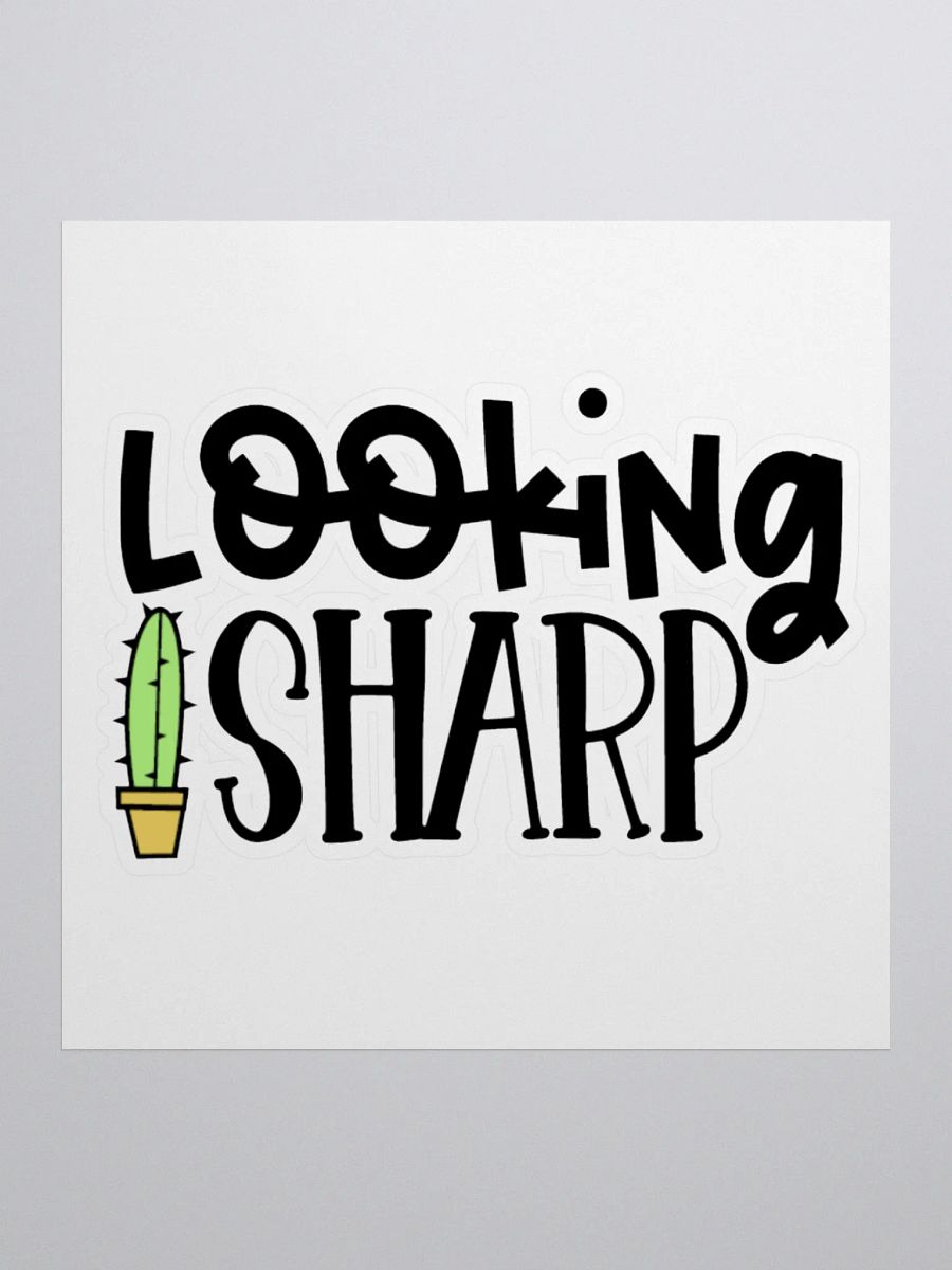 Sharp Cactus Kiss Cut Sticker product image (1)