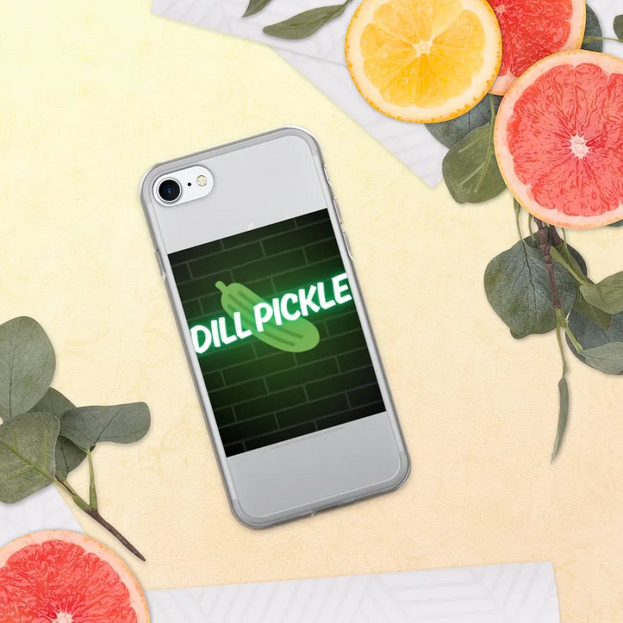 Neon Dill Pickle iPhone Case product image (337)