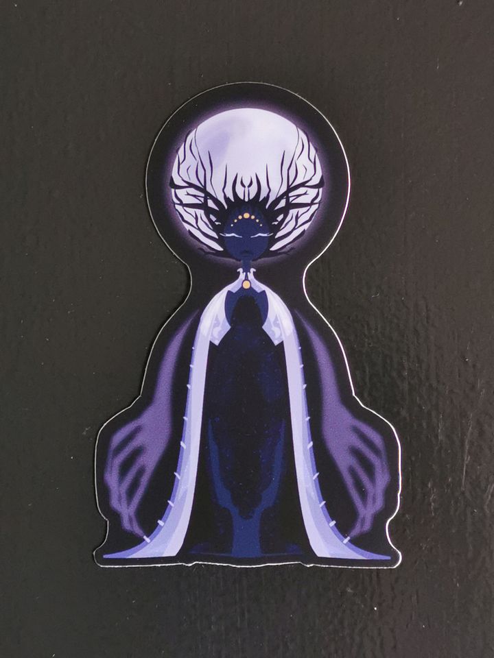 Moon Goddess Vinyl Sticker product image (1)